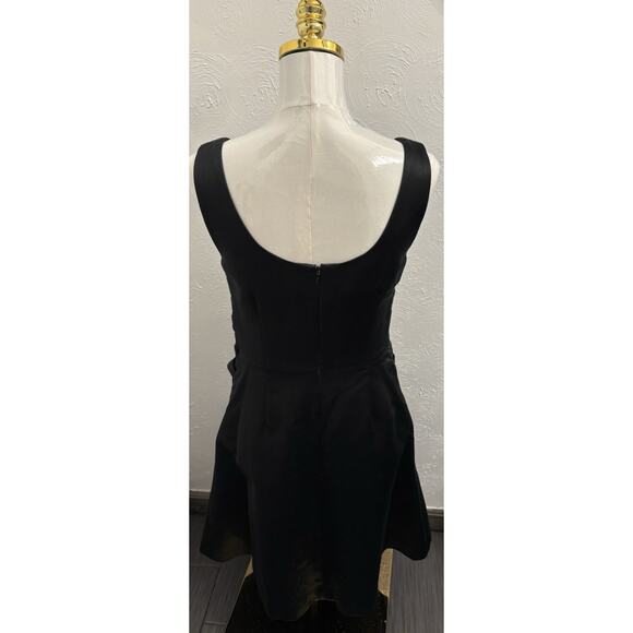 Kate Spade Jillian Bow Dress Black Size 8 Silk Blend Holiday Party Formal - Picture 5 of 8